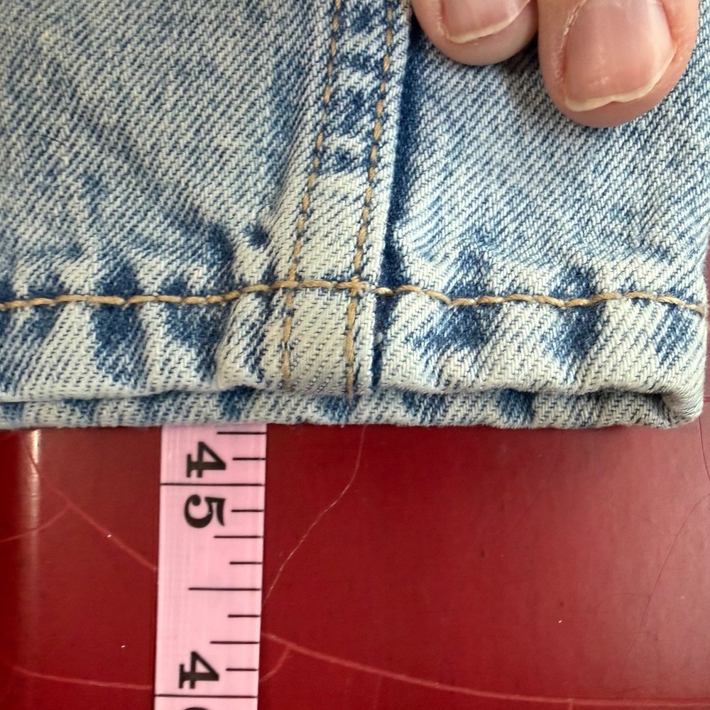 Old Navy Baggy Wide Leg Jeans Womens 16  Drapey Denim Y2K High Rise Patch Pocket - Picture 10 of 12